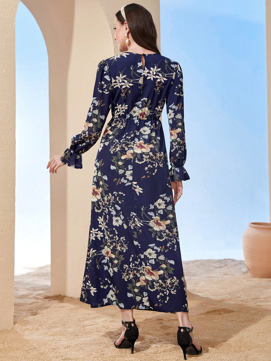 Rochie midi SHEIN, mix culori