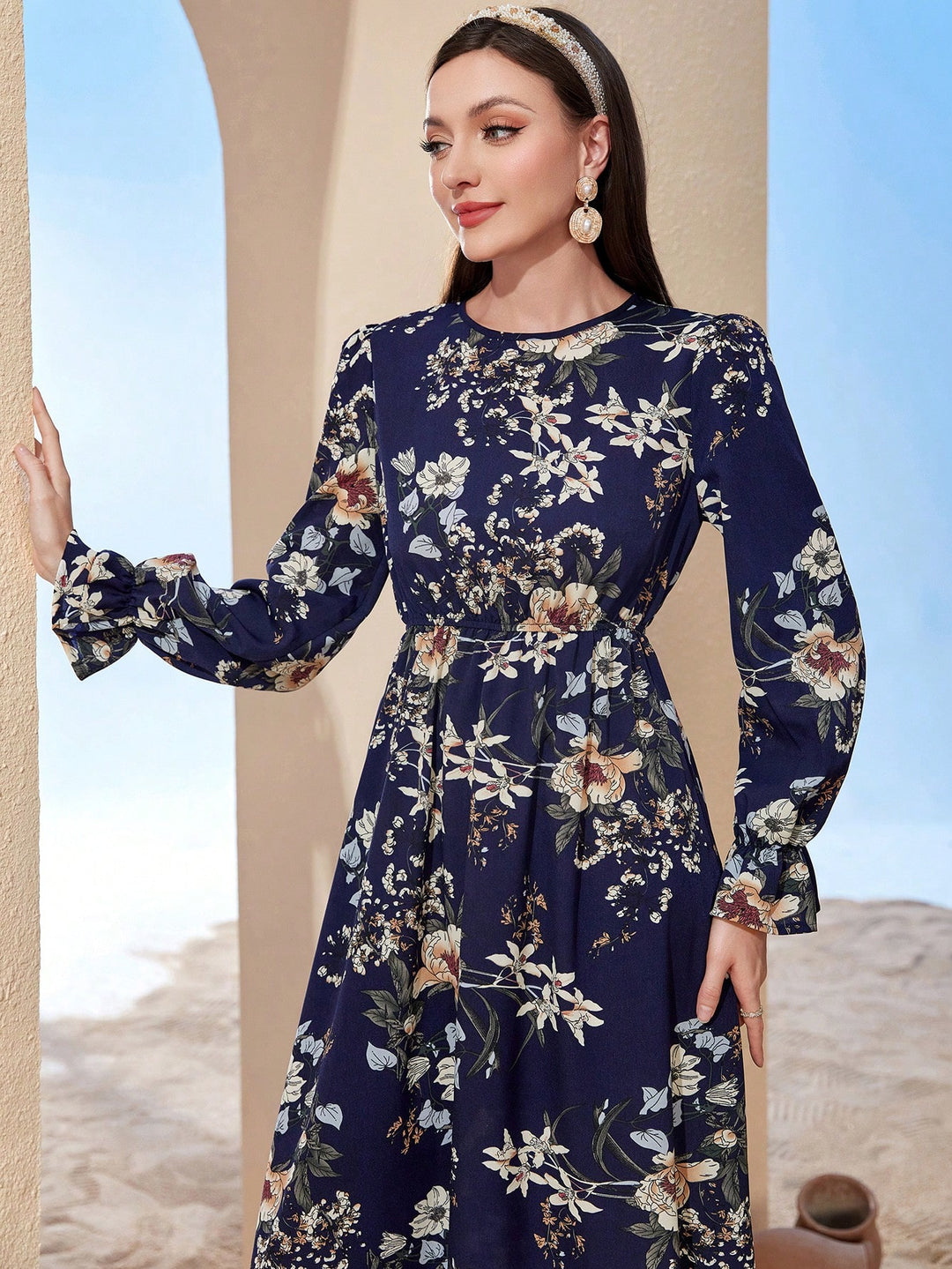 Rochie midi SHEIN, mix culori