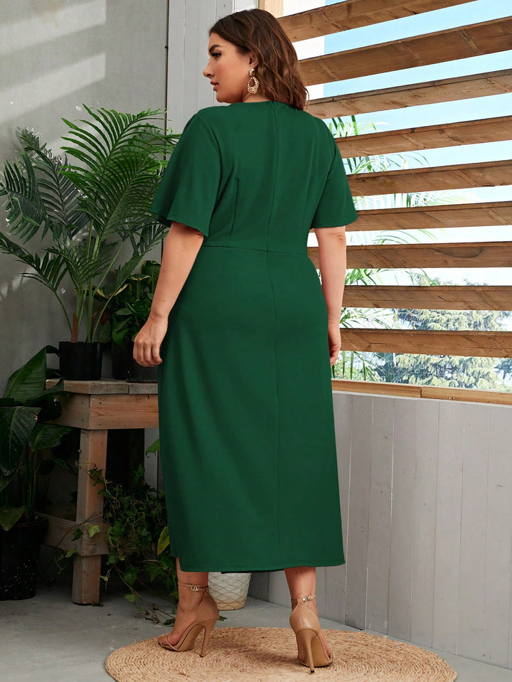 Rochie midi SHEIN, verde