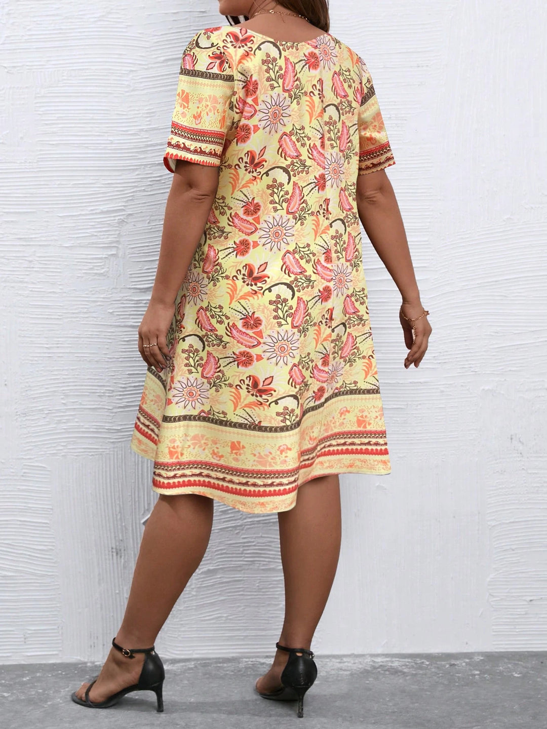 Rochie midi SHEIN, mix culori