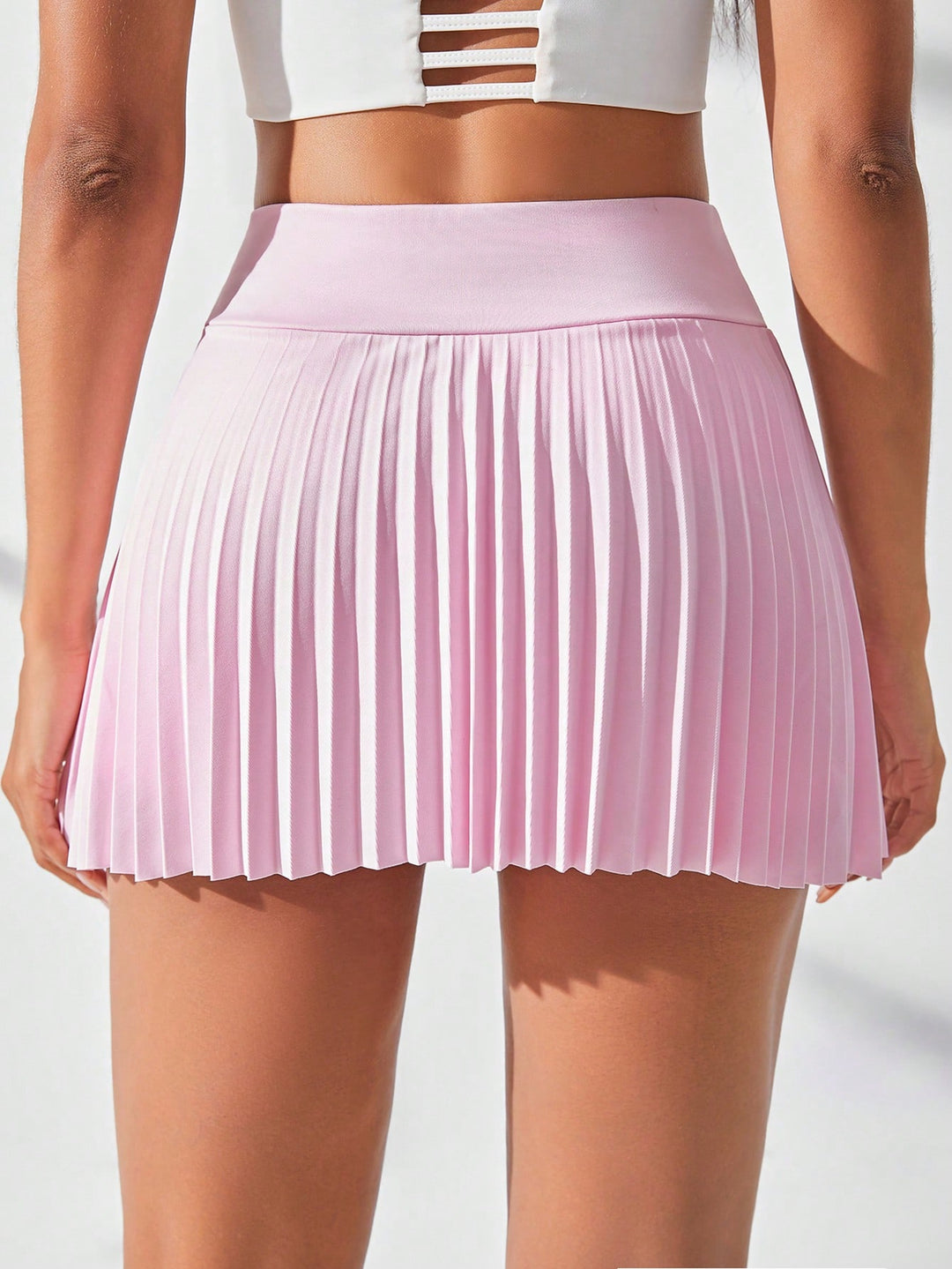 Fustă-pantalon SHEIN, roz