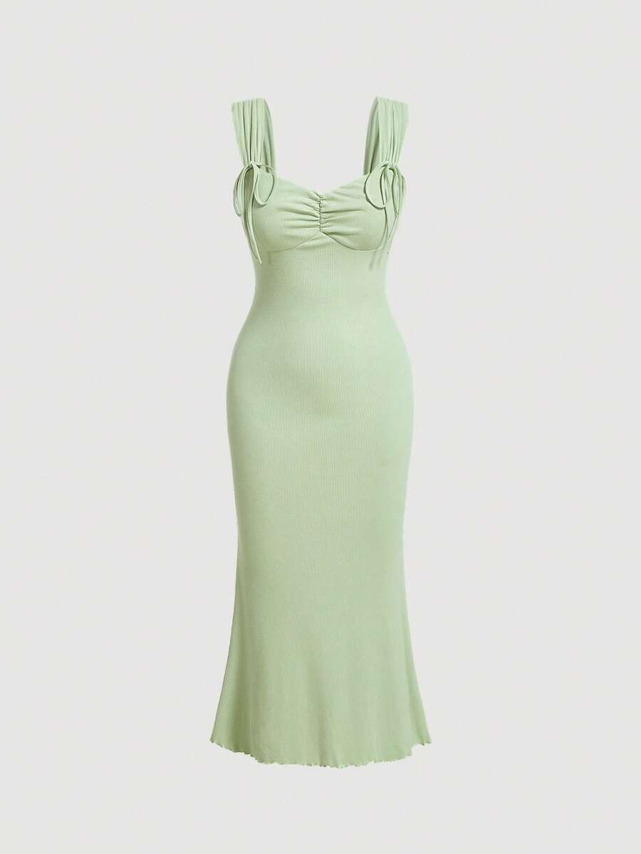 Rochie midi SHEIN, verde