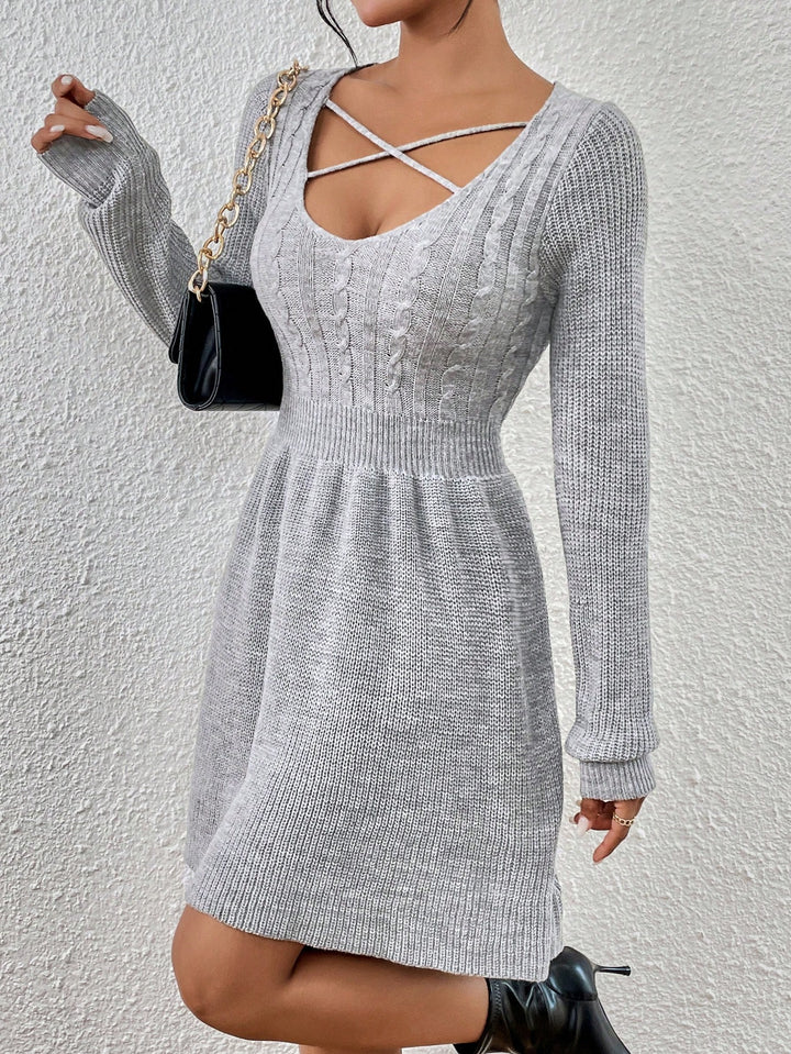 SHEIN mini ruha, szürke