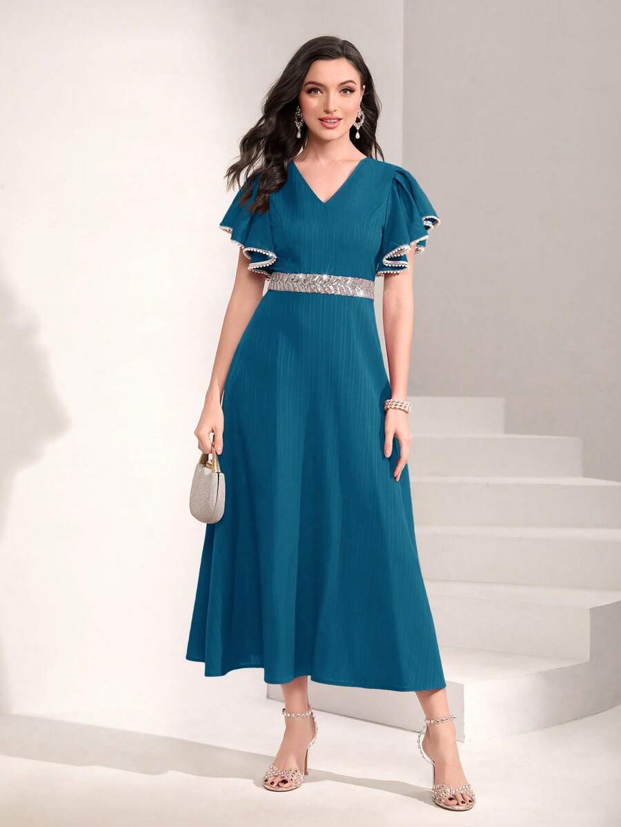 Rochie maxi SHEIN, albastru