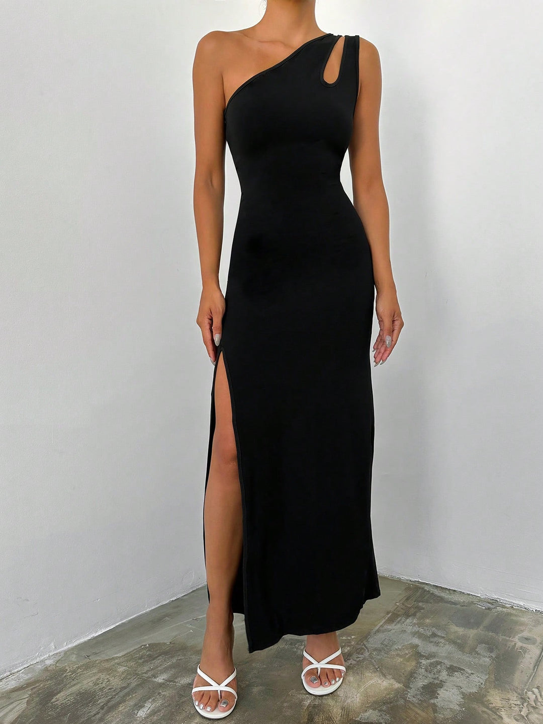 SHEIN maxi ruha, fekete