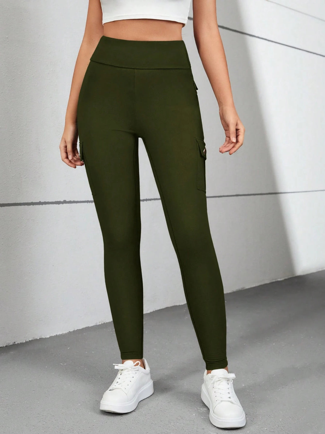 SHEIN leggings, khaki