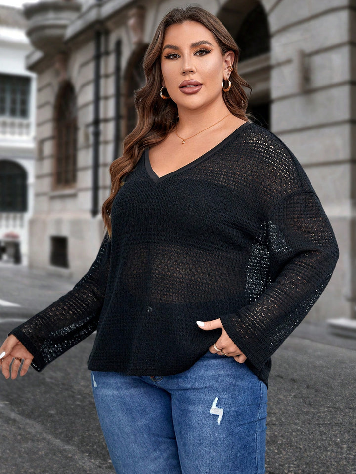 SHEIN blúz, fekete