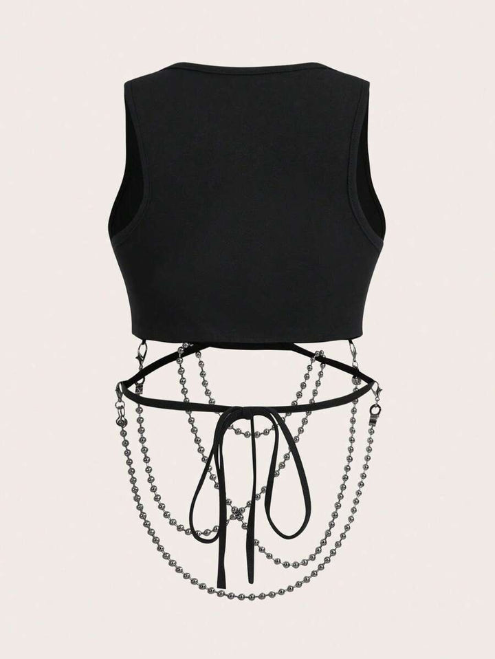 Top SHEIN, negru