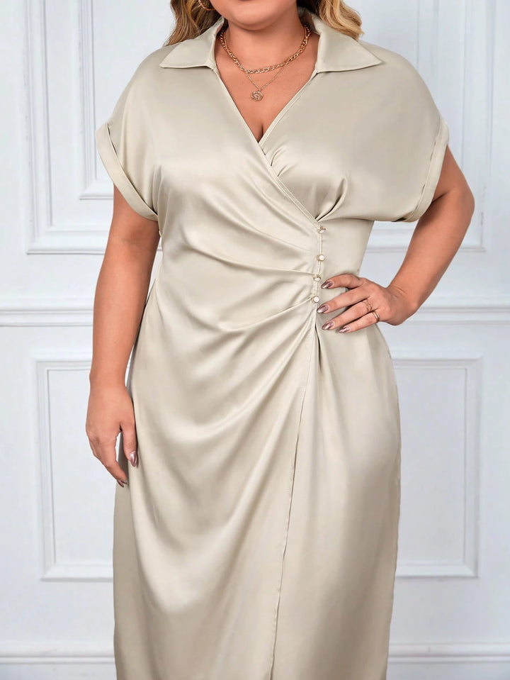 Rochie midi SHEIN, bej