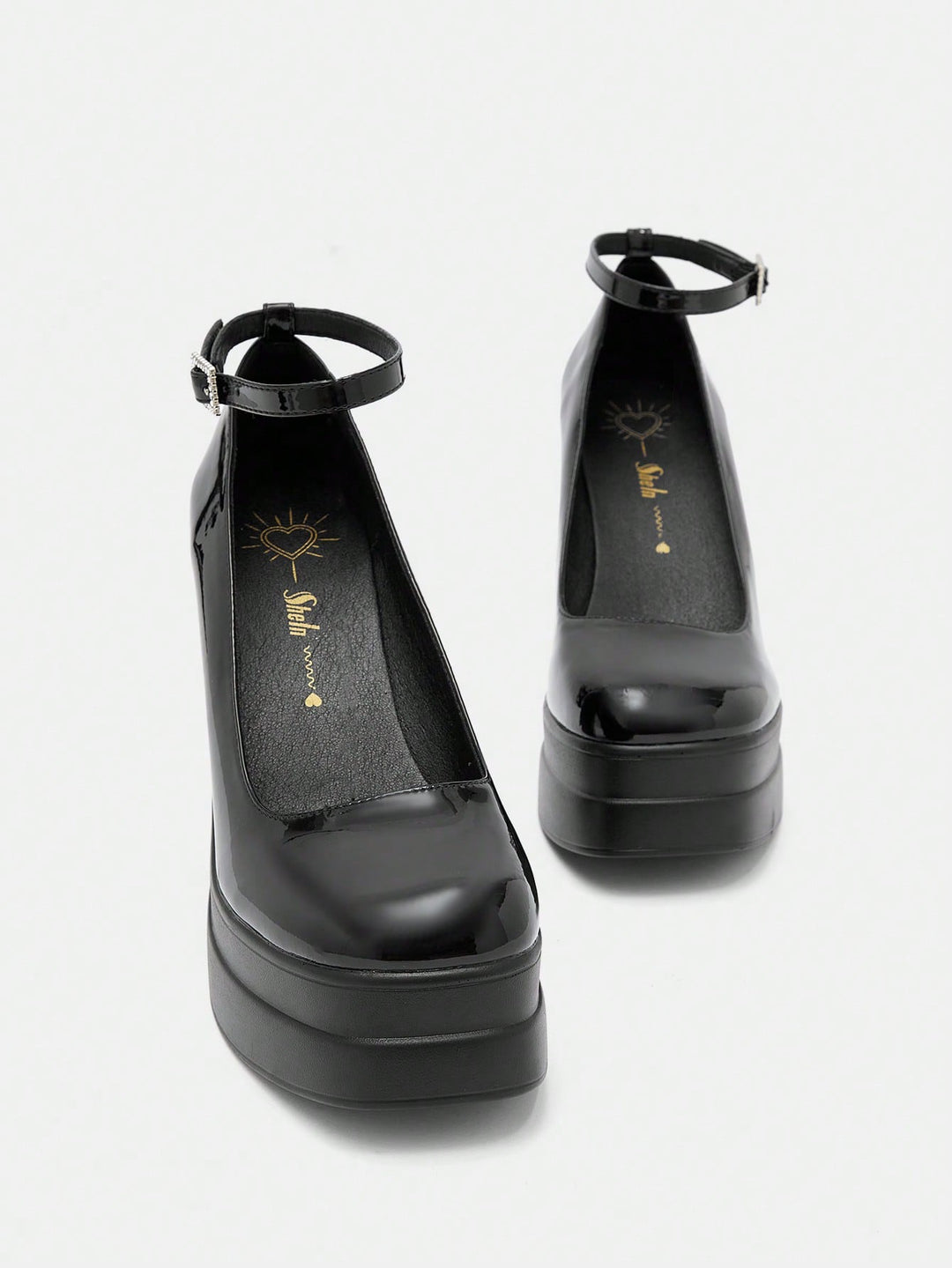 Pantofi cu toc SHEIN, negru