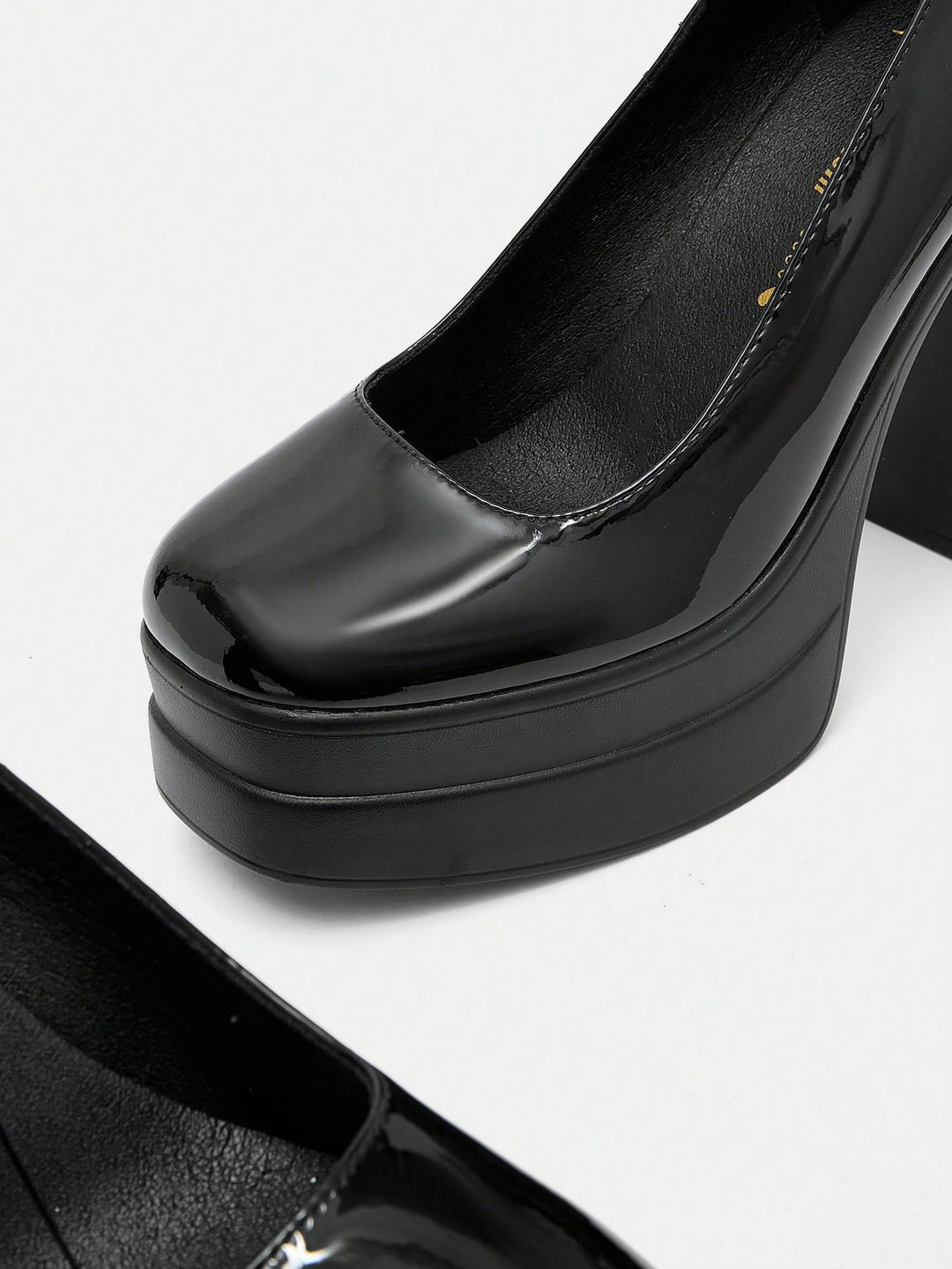 Pantofi cu toc SHEIN, negru
