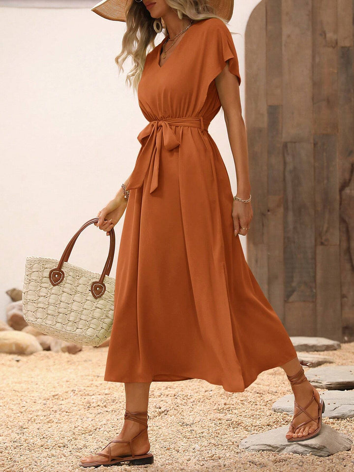 Rochie midi SHEIN, cărămiziu