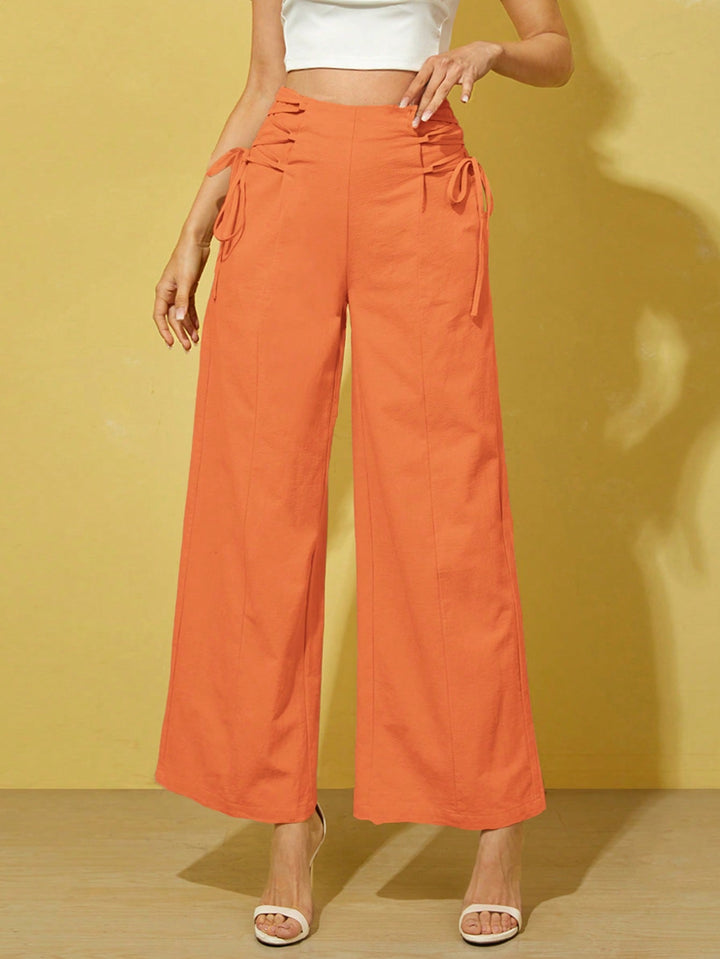 Pantaloni SHEIN, portocaliu