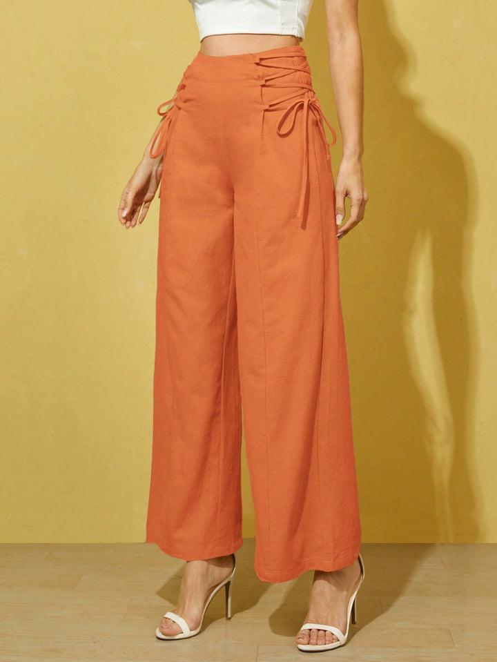 Pantaloni SHEIN, portocaliu
