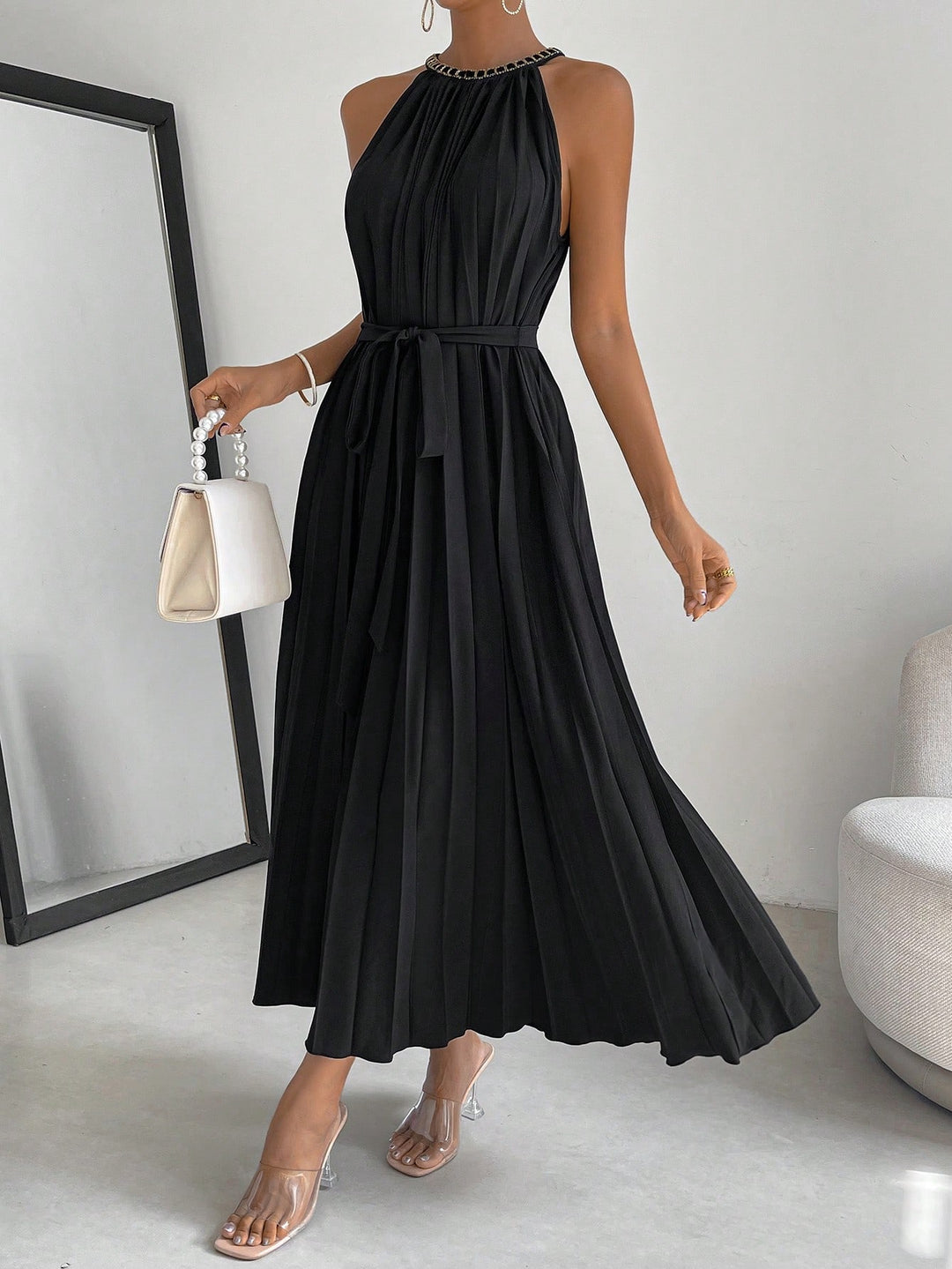 Rochie maxi SHEIN, negru