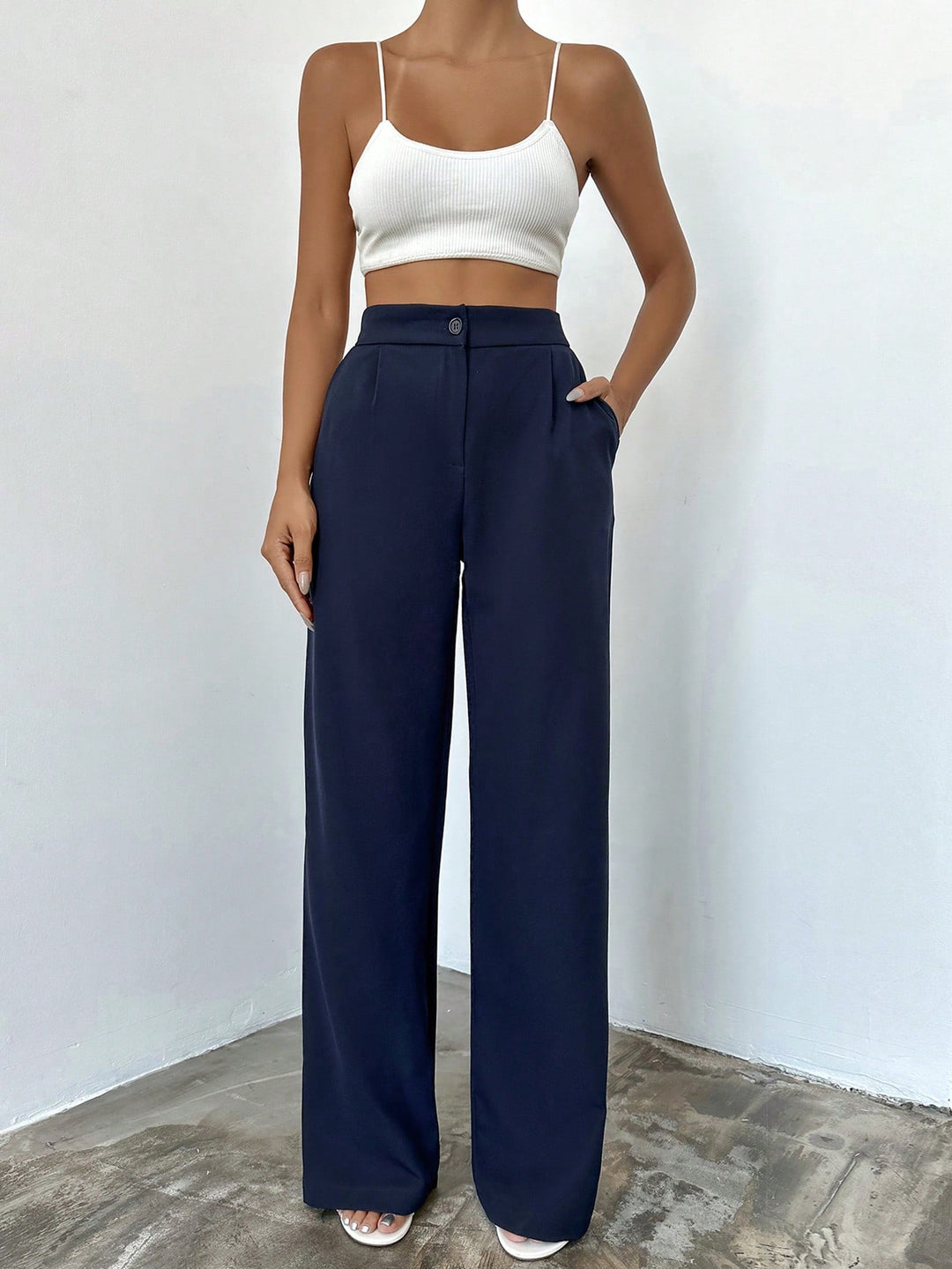 Pantalon SHEIN, albastru