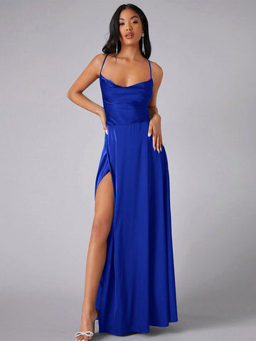 Rochie maxi SHEIN, albastru