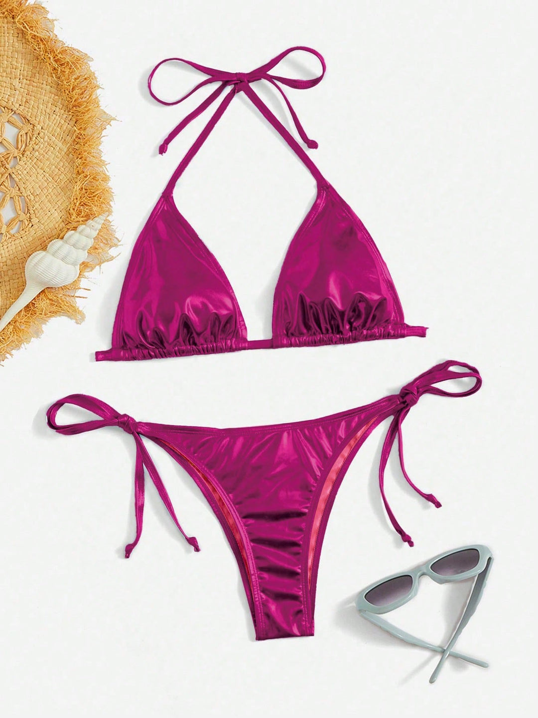 Set bikini SHEIN, roz
