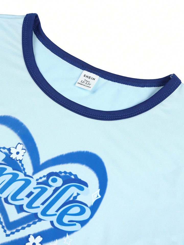 Tricou SHEIN, albastru