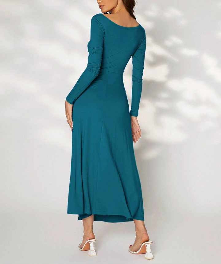 SHEIN midi ruha, kék