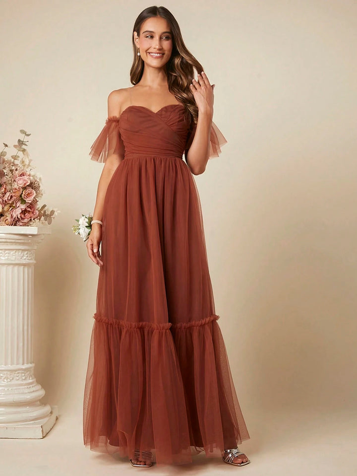 Rochie maxi SHEIN, maro