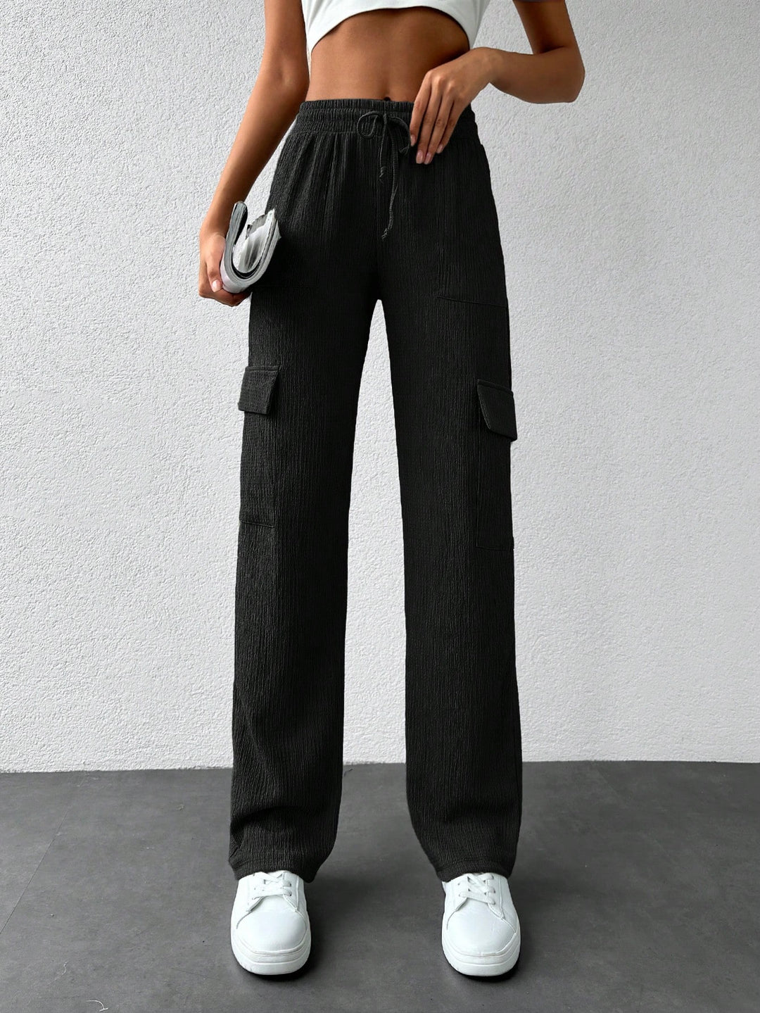 Pantaloni SHEIN, negru