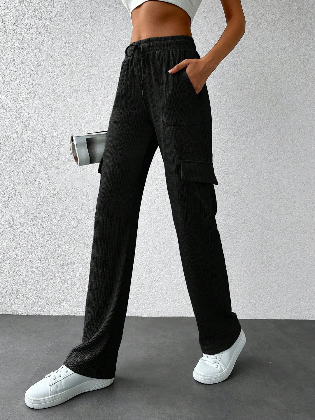 Pantaloni SHEIN, negru