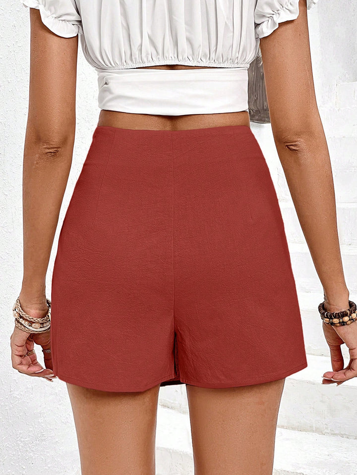Fustă pantalon SHEIN, cărămiziu
