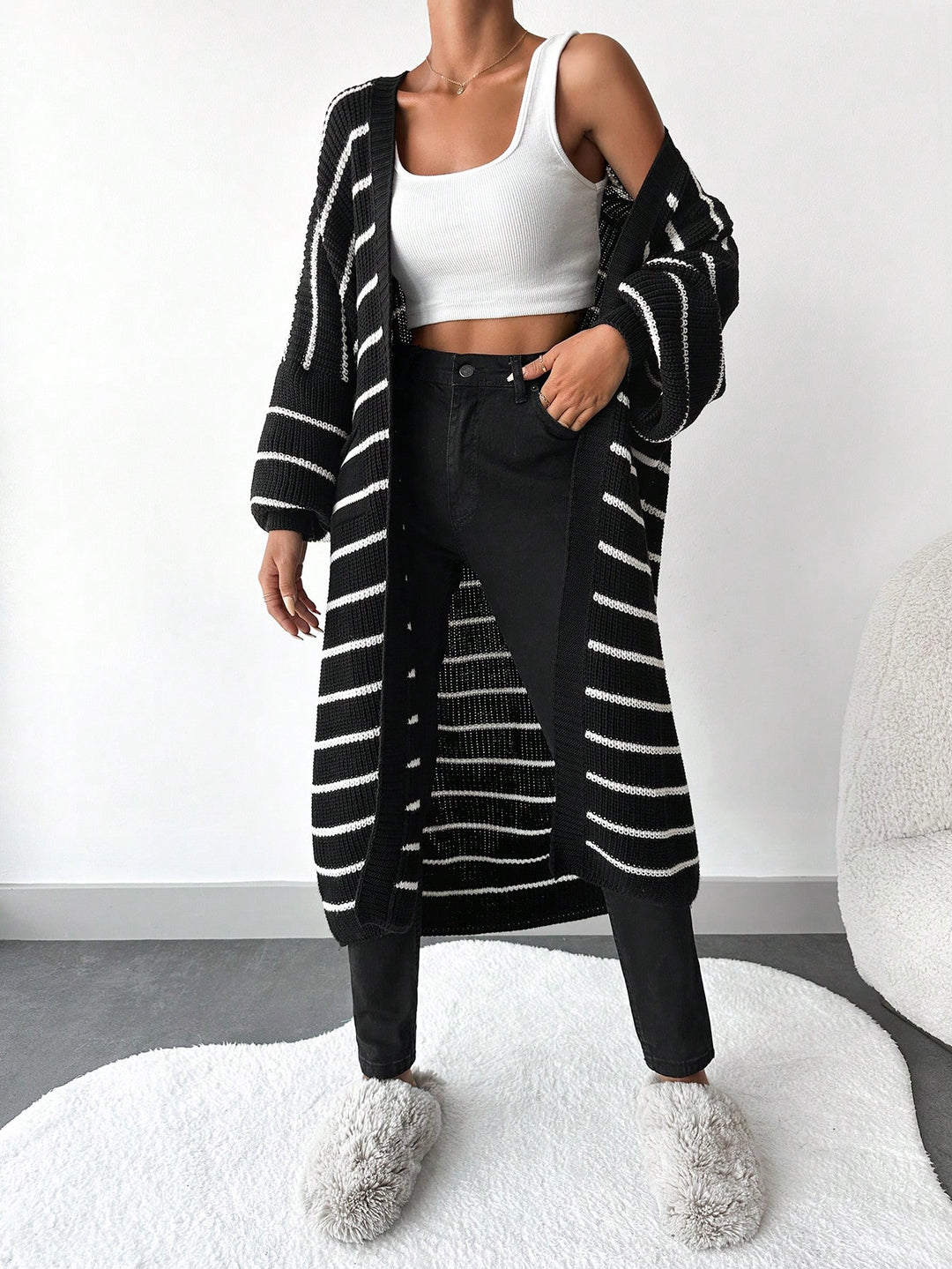 Cardigan SHEIN, negru
