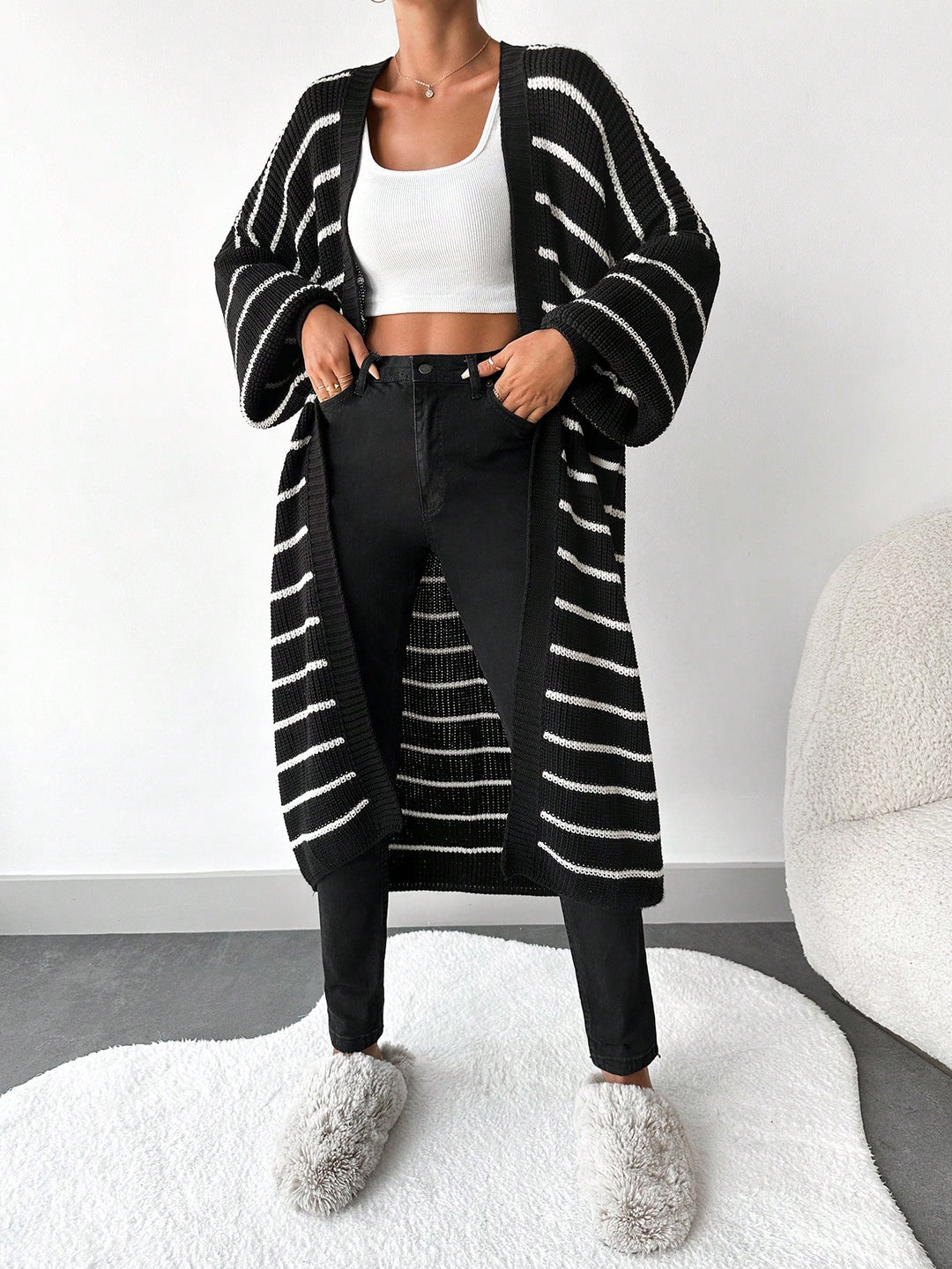Cardigan SHEIN, negru