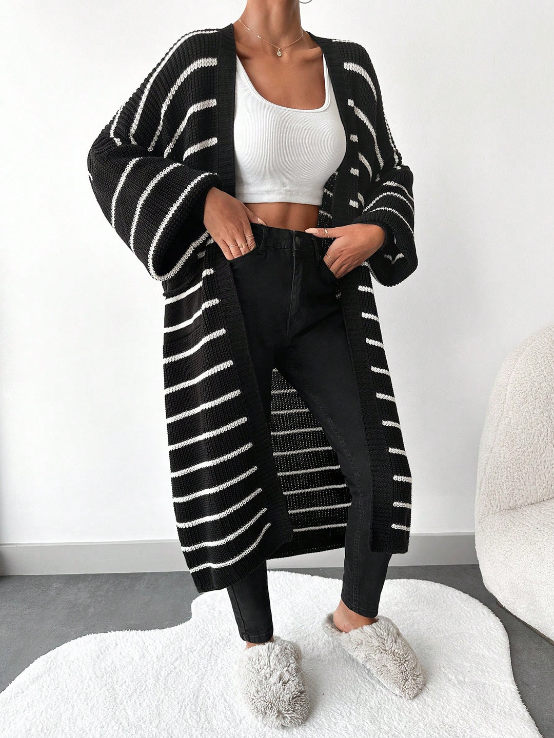 Cardigan SHEIN, negru