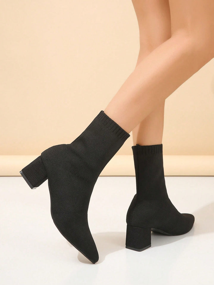 SHEIN Bokacsizma, fekete