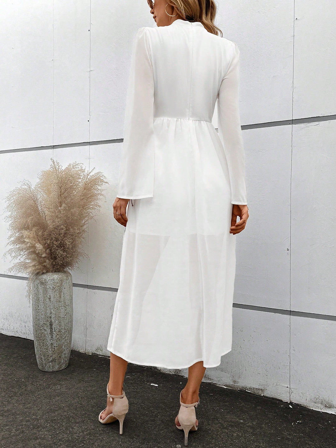 Rochie maxi SHEIN, alb