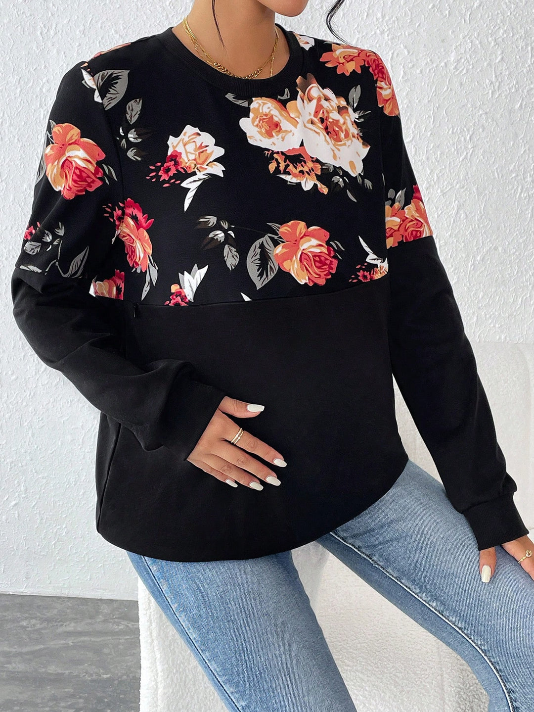 SHEIN blúz, fekete