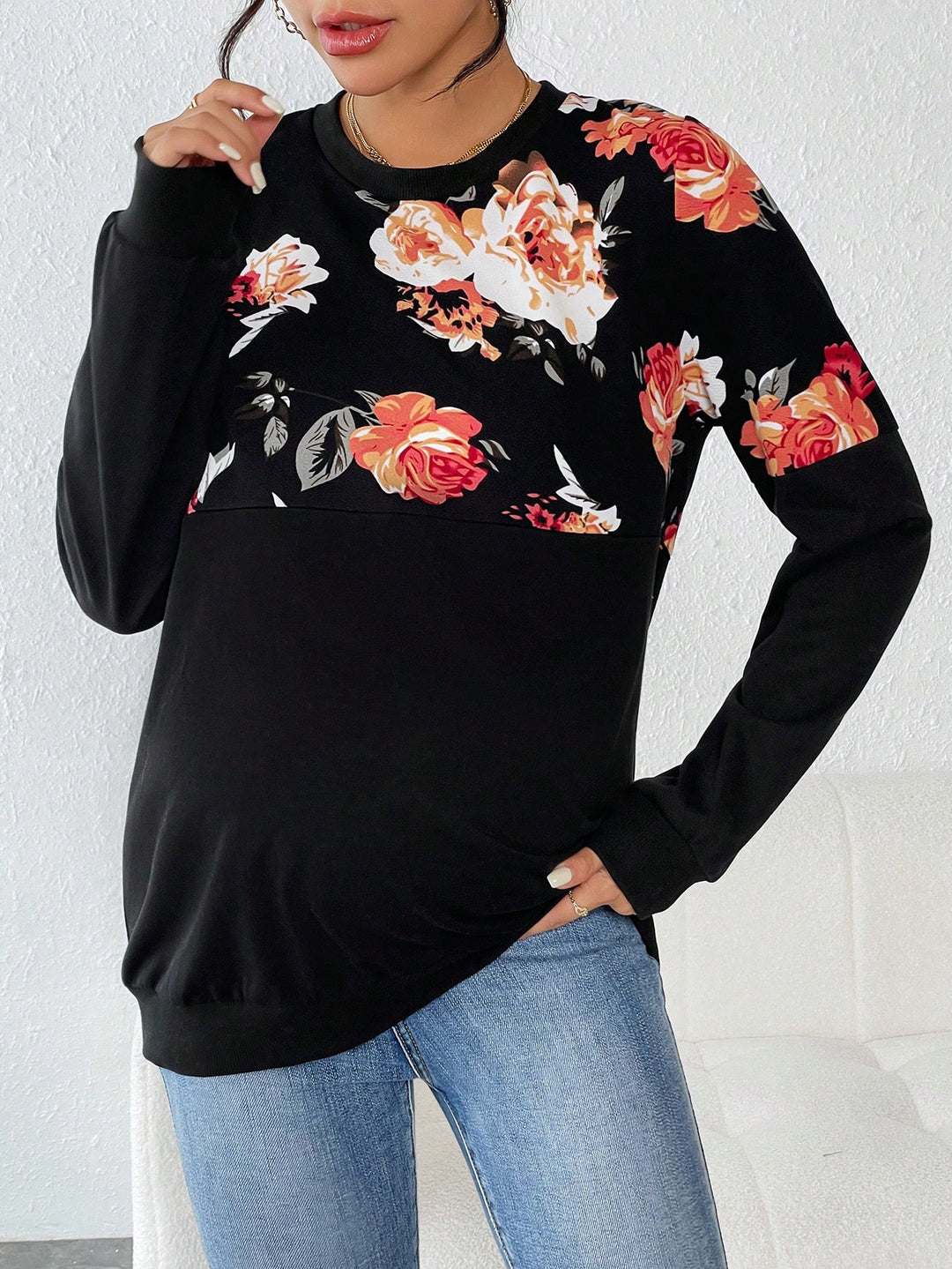 SHEIN blúz, fekete