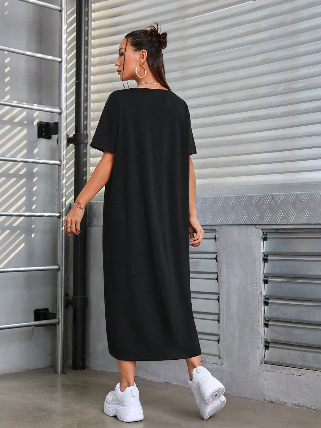 Rochie midi SHEIN, negru