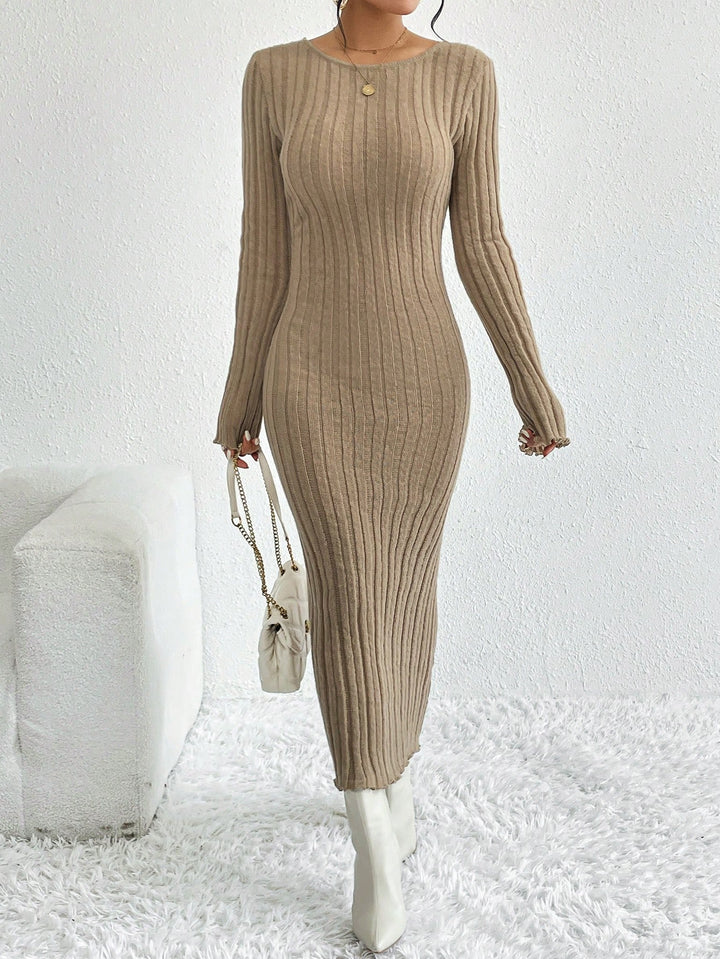Rochie maxi SHEIN, bej