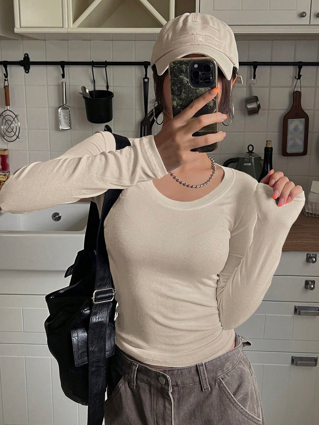 Tricou SHEIN, bej