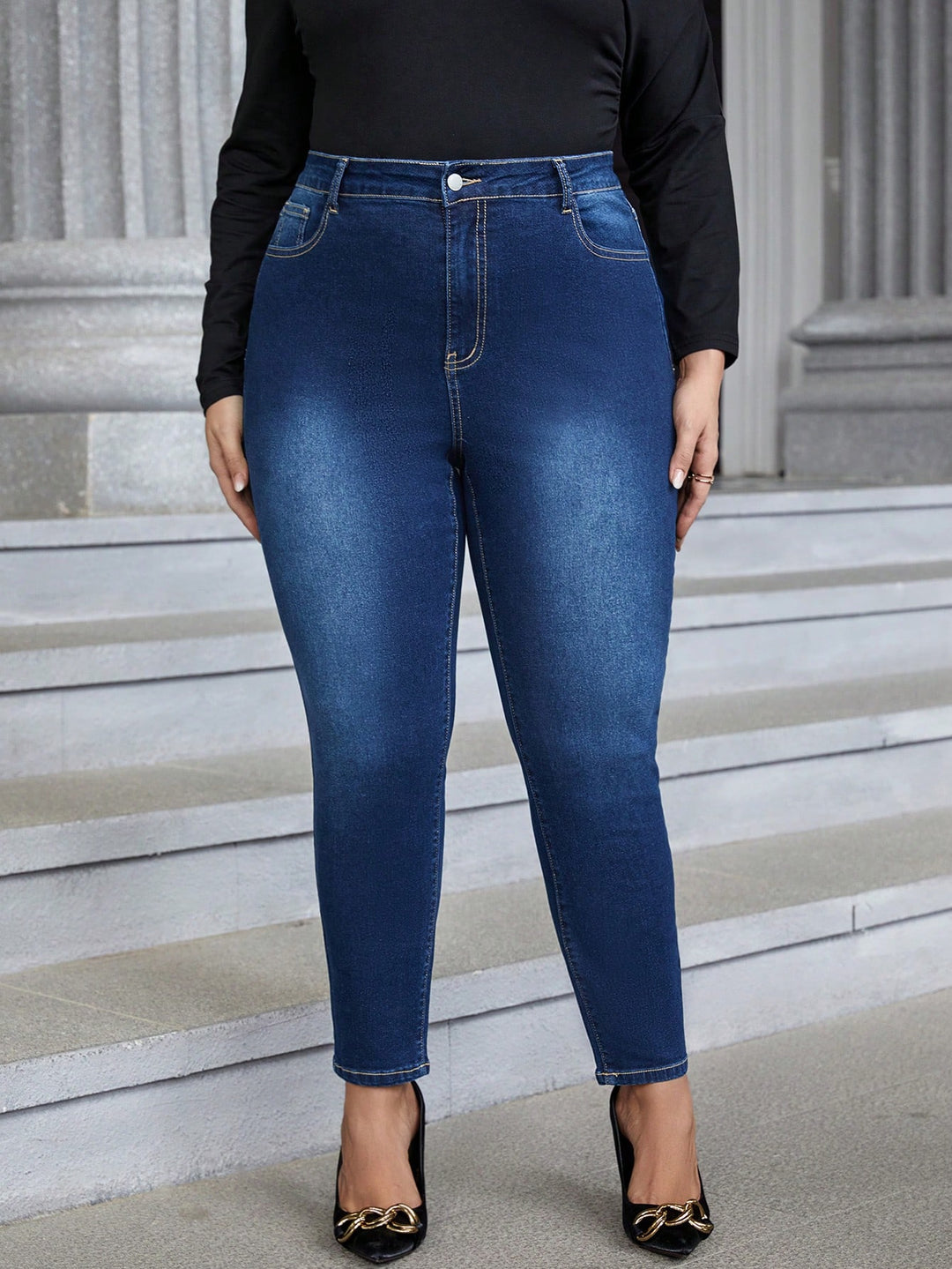Jeans SHEIN, albastru