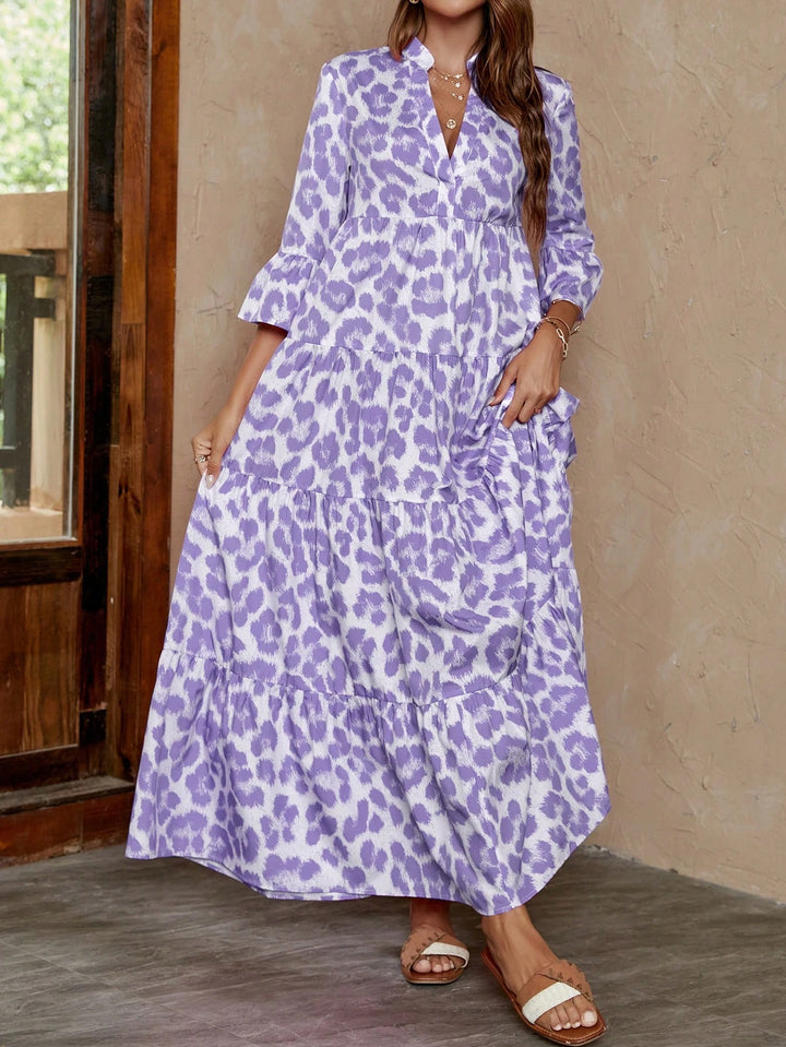 Shein maxi dress, color mix