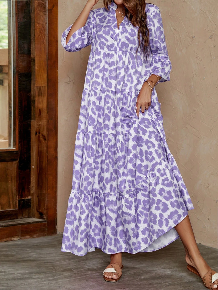 Shein maxi dress, color mix