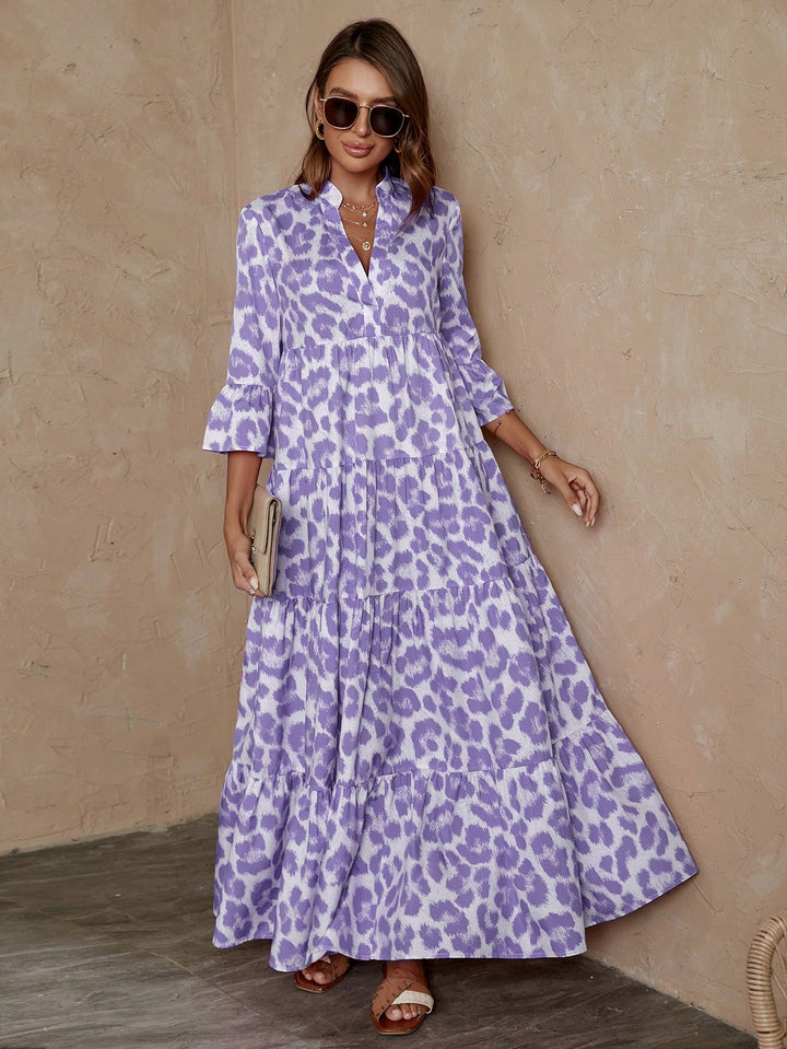 Shein maxi dress, color mix