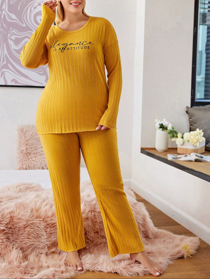 SHEIN Yellow Pyjama Set