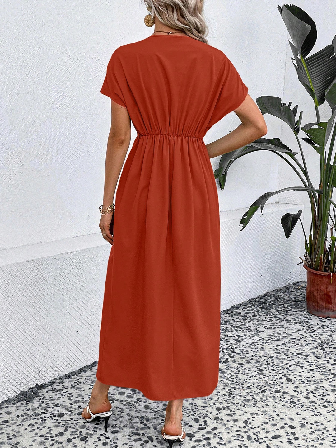 Rochie maxi SHEIN, cărămiziu