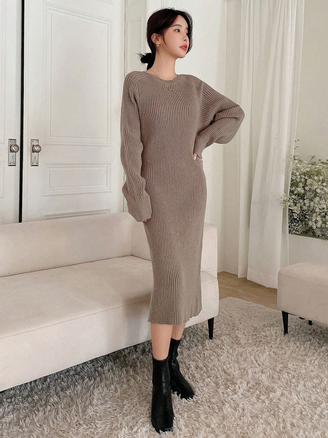 Rochie SHEIN, maro