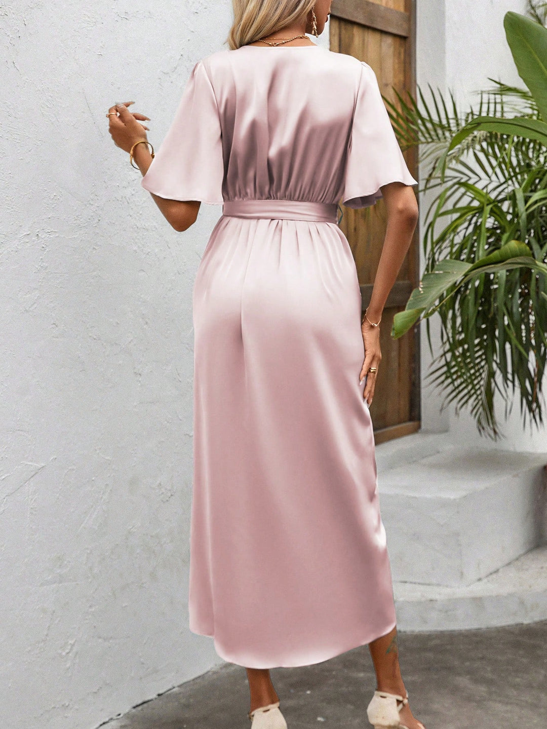 Rochie midi SHEIN, roz