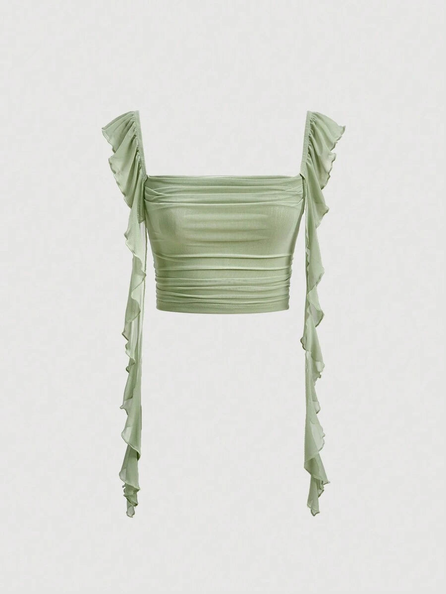 Top SHEIN, verde