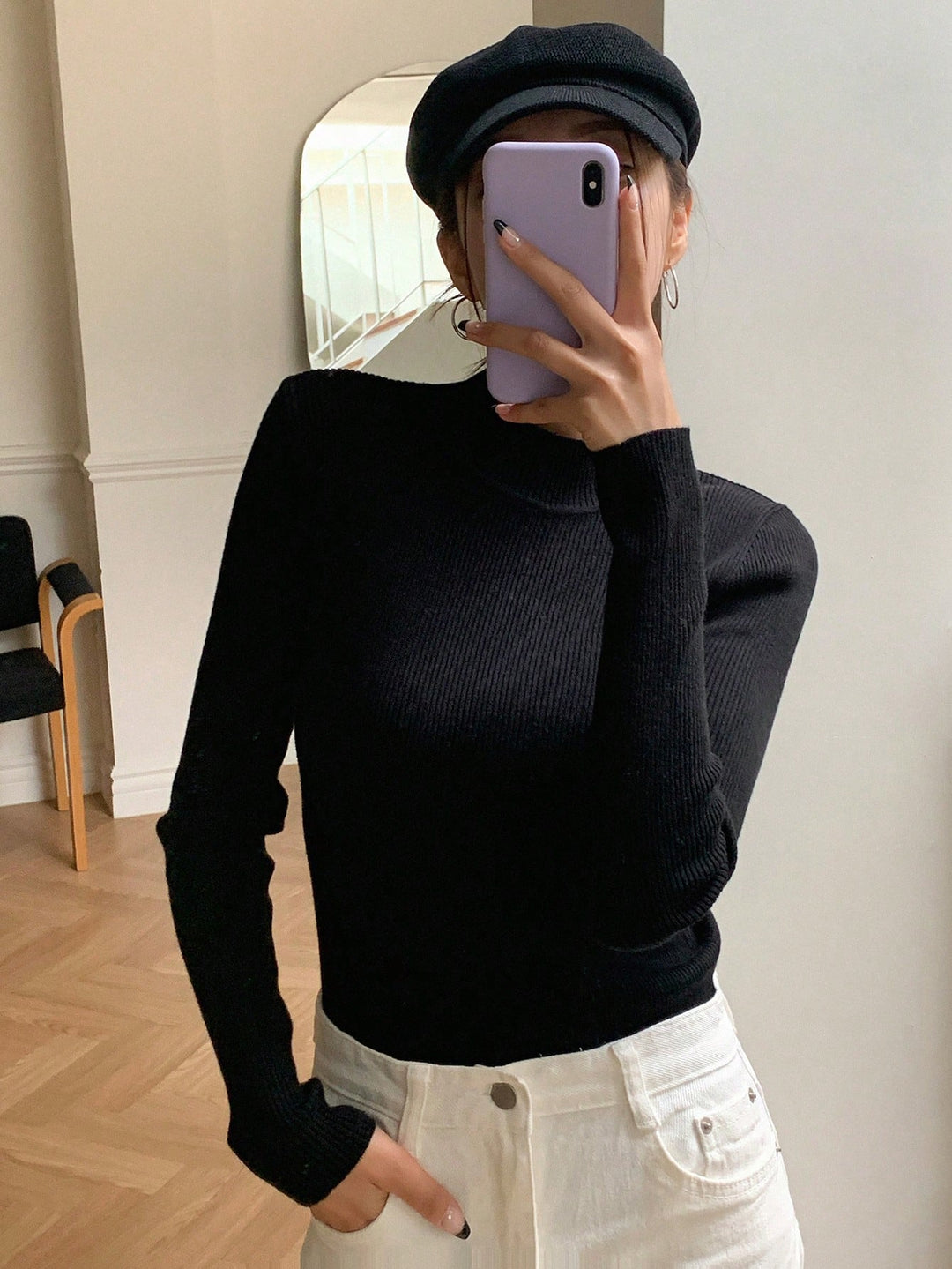 Pulover SHEIN, negru