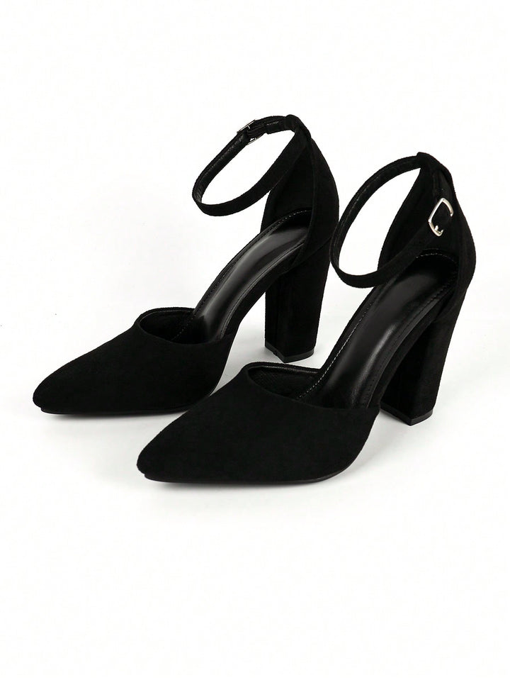 Pantofi cu toc SHEIN, negru