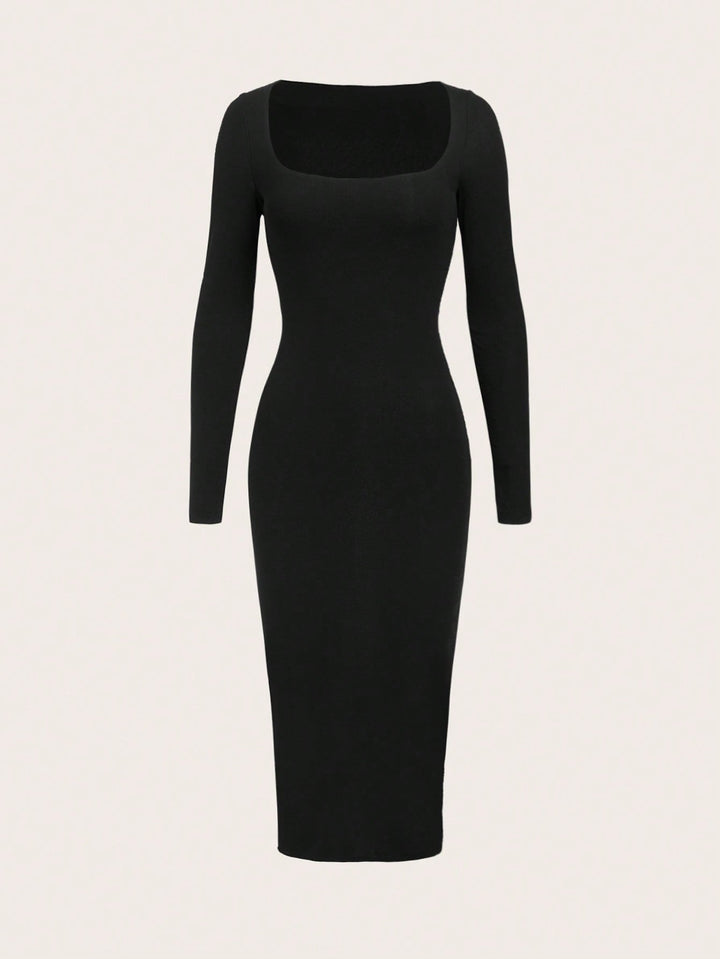 Rochie midi SHEIN, negru